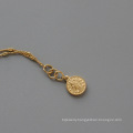 Shangjie OEM joyas INS Vintage Women Bracelet Stainless Steel Gold Plated Bracelets Jewelry Unique Coin Bracelet